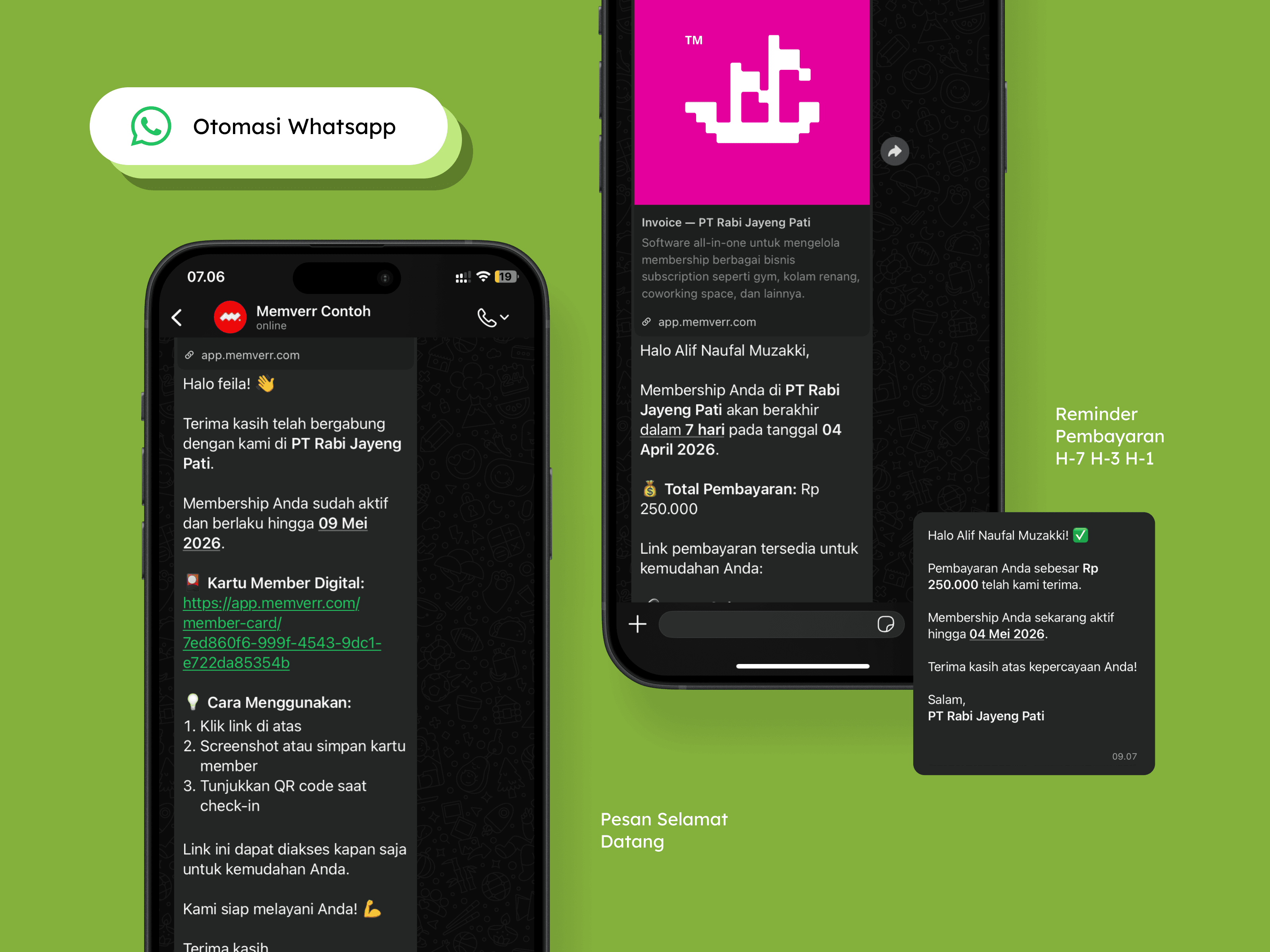 WhatsApp Automation Memverr