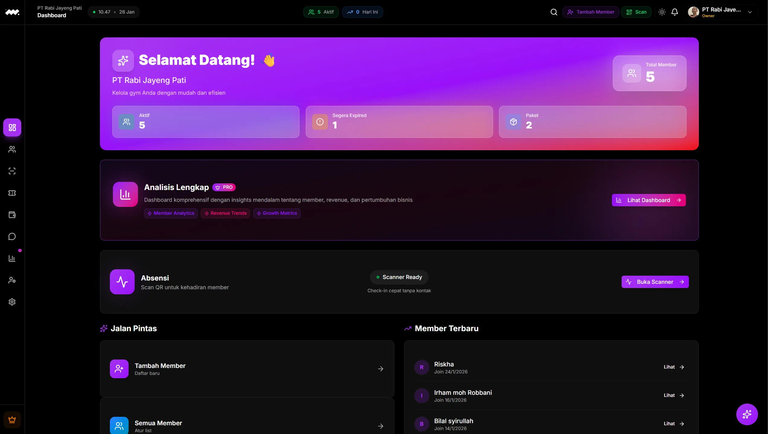 Memverr Dashboard Preview